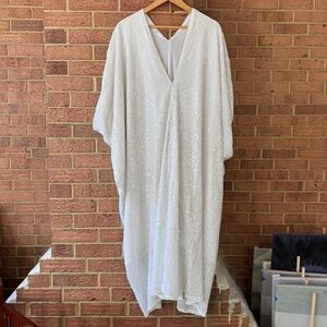 Ivory Sequin Caftan